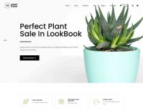 简洁精美的植物花卉商城网站HTML模板