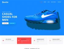 简洁大气的鞋子商城Bootstrap响应式网页模板