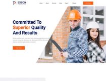 橙色响应式建筑工程类企业网站html模板
