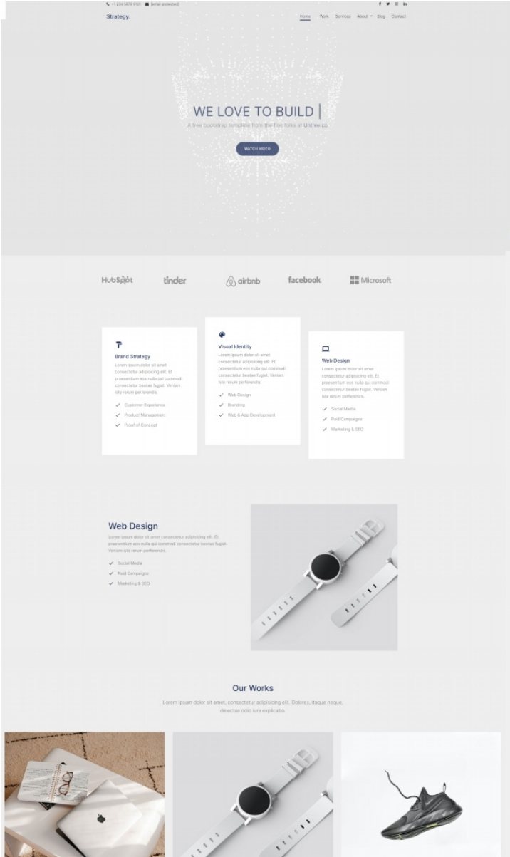 品牌视觉设计公司网站html模板